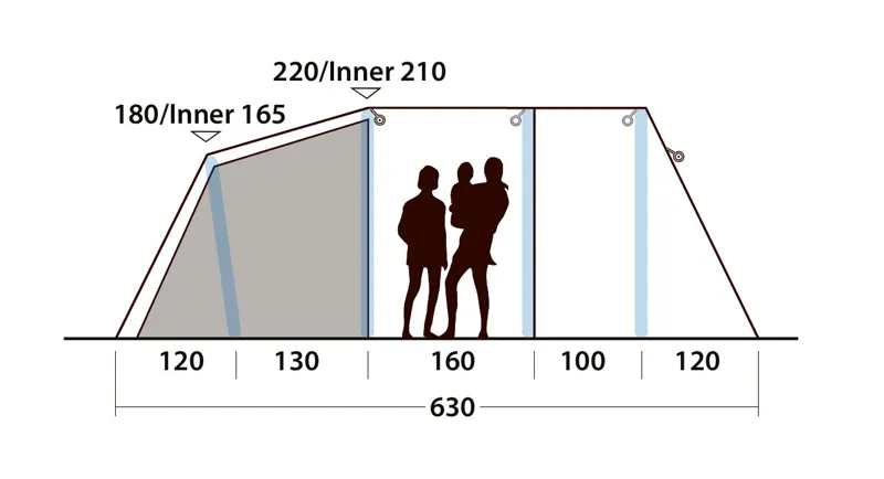 Outwell Wood Lake 5ATC Inflatable Tent - 2023 Model-3